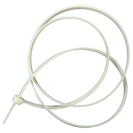 MIDWEST FASTENER 48" Natural Nylon Plastic Cable Ties 50PK 08040